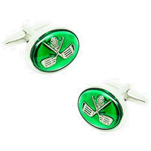 MasGemelos Green Golf Cufflinks