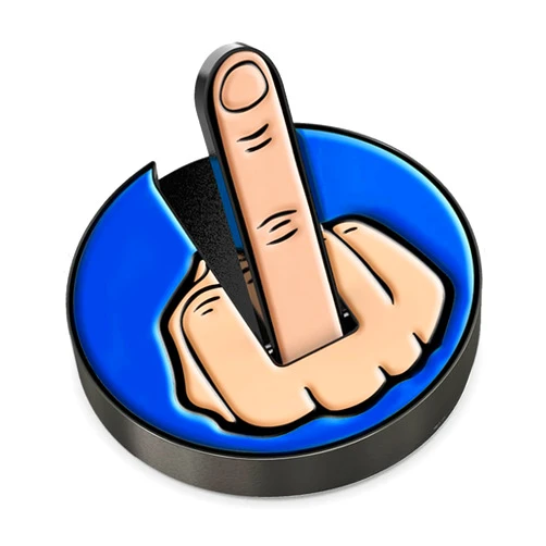 K9King Ultimate Middle Finger Golf Ball Marker with Magnetic Hat Clip | Alignment Ball Mark | Funny Golf Accessories - Great Gift for Golf Lovers Golf Cap Premium Gifts - Golf Enthusiasts Gifts