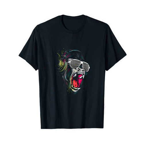 Gorilla head - Gorilla male - Monkey Ringleader - Primate T-Shirt