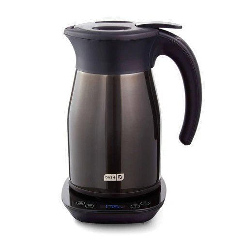 Dash Insulated Electric Kettle, Cordless Hot Water Kettle - Black Stainless Steel, 57oz/1.7L