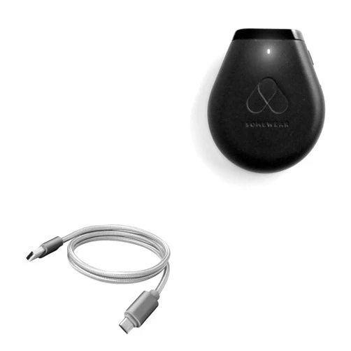 BoxWave Cable Compatible with Somewear Global Hotspot - Micro USB DuraCable, Braided Micro USB Charging Cable - Space Grey