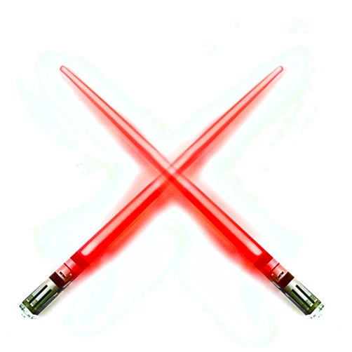 ChopSabers Lightsaber Led Light Up Chopsticks (1-Pair, Red)