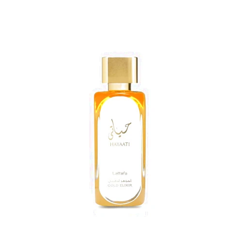 Lattafa Hayaati Gold Elixir Eau De Parfum Spray for Unisex, 3.4 Ounce