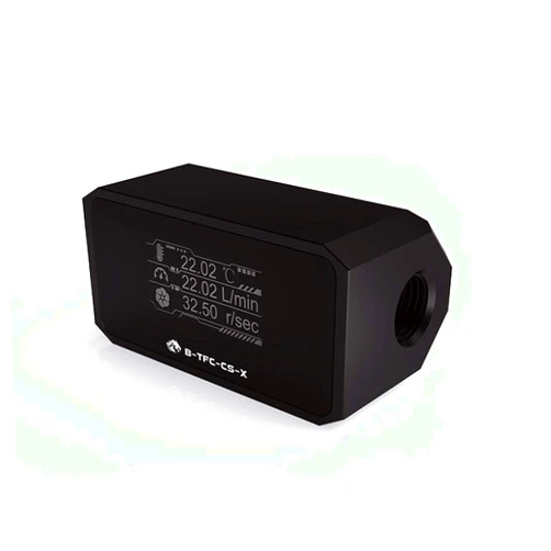 Bykski Water Cooling Digital Flow Meter Temperature Display
