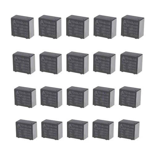 uxcell 20 Pcs TL-32F-12V-HS DC 12V Coil SPST 4 Pin PCB Electromagnetic Power Relay
