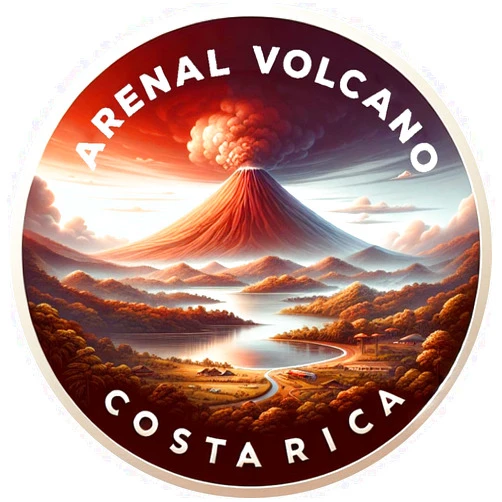 R and R Imports Arenal Volcano Costa Rica Souvenir Die-Cut Flat Fridge Magnet