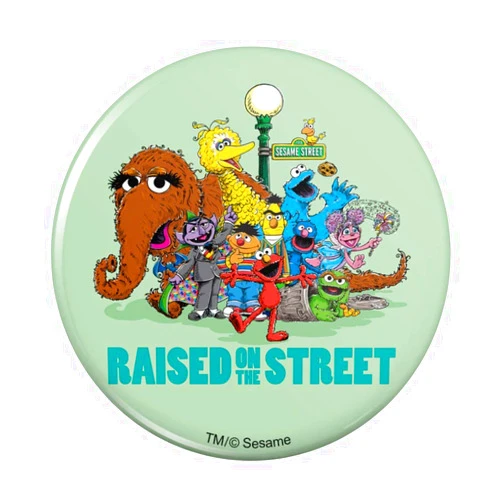 GRAPHICS & MORE Sesame Street Raised on the Street Pinback Button Pin