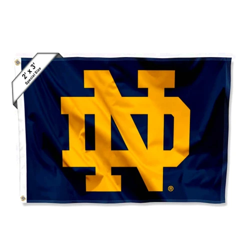 WinCraft Irish ND Logo Small 2x3 Foot Flag