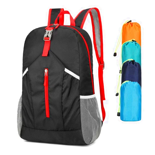 Levayhill 25L Hiking-Backpack Foldable-Sports Daypack-Camping Collapsible Day Bag Water Resistant Lightweight Travel Men Women (Black)