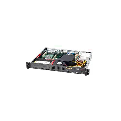Supermicro 200-Watt Mini 1U Rackmount Server Chassis, Black CSE-512-203B
