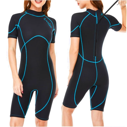 OMGear Wetsuit Women Men 2mm 3mm Neoprene Dive Wet Suit for Cold Water Short/Full Body Thermal Swimsuit for Adults Snorkel Suit for Snorkeling Scuba Diving Swimming Surfing Spearfishing