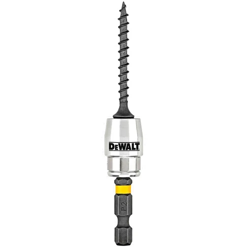 DEWALT FlexTorq Magnetic Bit Holder, Impact Ready, 2-Inch (DWA2SLVIR)