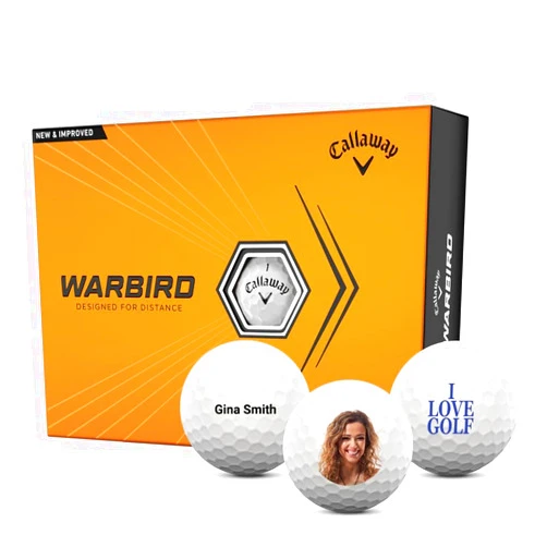 MYCUSTOMGOLFBALL Callaway Warbird Personalized Golf Balls - Customized with Picture, Logo, Text