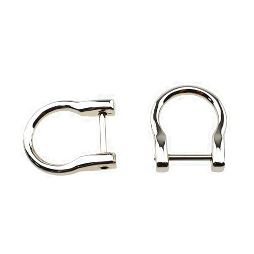HAHIYO D-Rings with Screw Shackle Horseshoe U Shape Key Ring Purse Holder Screw in Both Sides Line up for Strap Bag