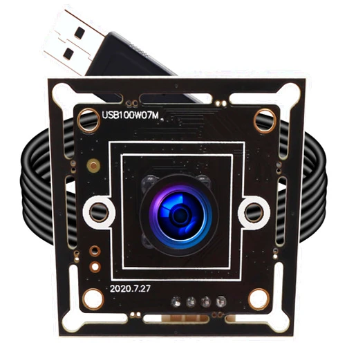 ELP Megapixel Super Mini 720p USB Camera Module Wide Angle with 120degree M7 Lens HD Digital Embedded Webcam Board for Computer USB2.0 UVC Video PC Opencv Camera Module,with 3.3ft/1m Cable for Laptop