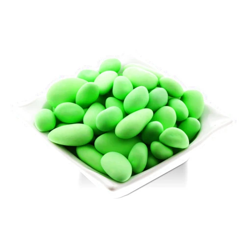 Dragees Pecou, Thin Shelled French Almond Dragees - Green (1 Lbs)