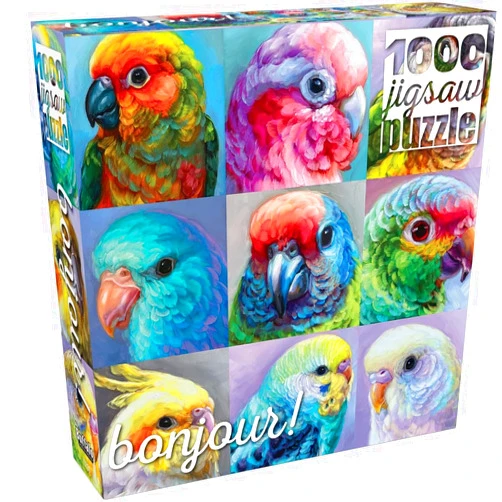 Buffalo Games - Holly Storlie - Parrot Perfection - 1000 Piece Jigsaw Puzzle for Adults -Challenging Puzzle Perfect for Game Nights - Finished Size is 26.75 x 19.75