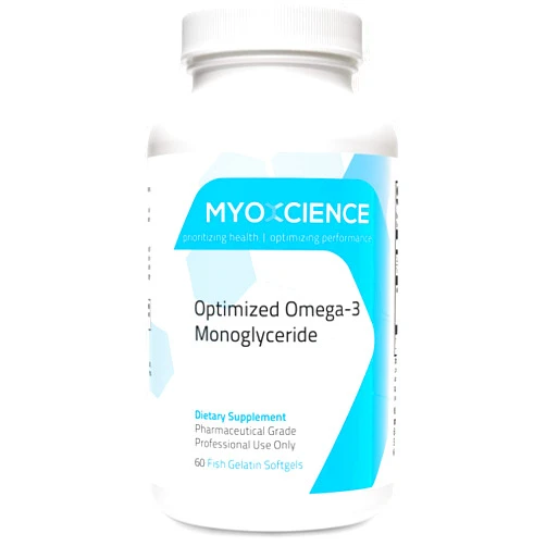 MYOXCIENCE MonoSorb 1300 | Extra Strength Fish Oil | 600 mg EPA | 260 mg DHA | Monoglyceride Form | IFOS Certified | Enteric Coated | Small, 60 Caps