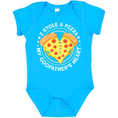 inktastic I Stole a Pizza My Godfather's Heart Baby Bodysuit