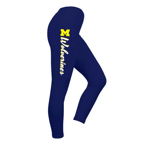 UGP Campus Apparel NCAA Mascot Script, Team Color Leggings, College, University