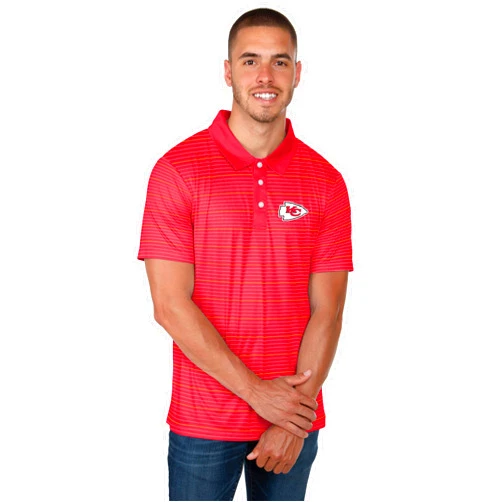 FOCO Men's NFL Team Logo Polo Short Sleeve Polyester Shirt