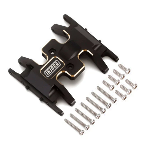 INJORA Brass Skid Plate-Heavy Counterweight Chassis Accessories for 1/24 RC Crawler Car Axial SCX24 Gladiator Bronco C10 JLU Deadbolt Upgrades Parts, 15g
