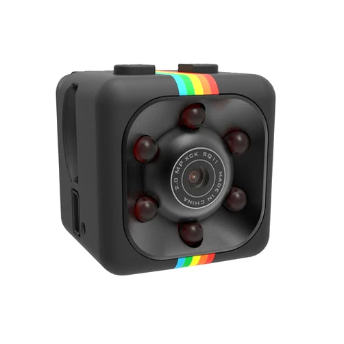 QEBIDUM Spy Camera Hidden Camera, Portable Tiny Rechargeable Battery Powered HD 1080P Mini Camera, Night Vision Motion Activated Micro Digital Body Nanny Cam for Home Office Car Drone