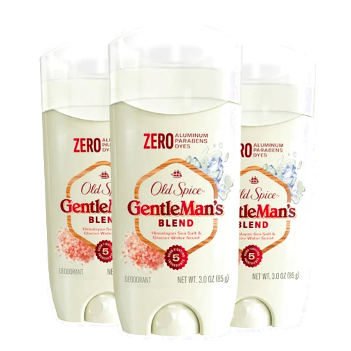 Old Spice Men's Gentleman's Blend Deodorant, Himalayan Sea Salt, 3.0oz (Pack of 3)