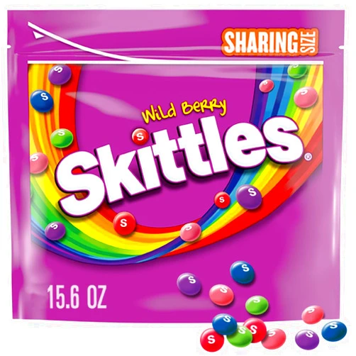 SKITTLES Wild Berry Summer Chewy Candy, Sharing Size, 15.6 oz Bag
