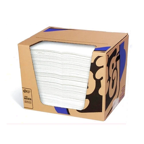 PIG New Pig® Oil-Only Absorbent Mat Pad in Dispenser Box Heavy Wgt Mat Pad 15 in. x 20 in.