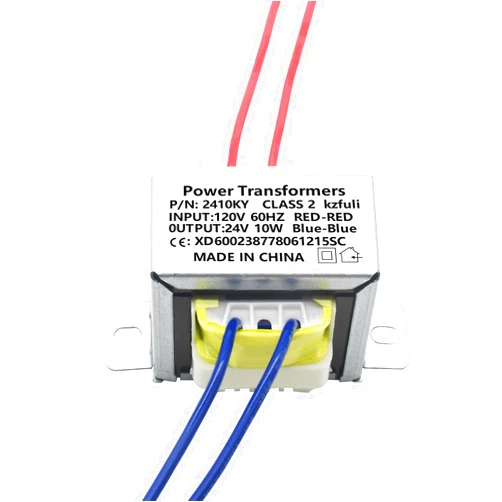 Kzfuli 24V/10W AC/AC Power Transformer, input 120V/60HZ Single-Phase Transformer, Applicable to Stage Lighting, audio Equipment, Small Power Supply K-030, Rv Emergency Lighting, etc.