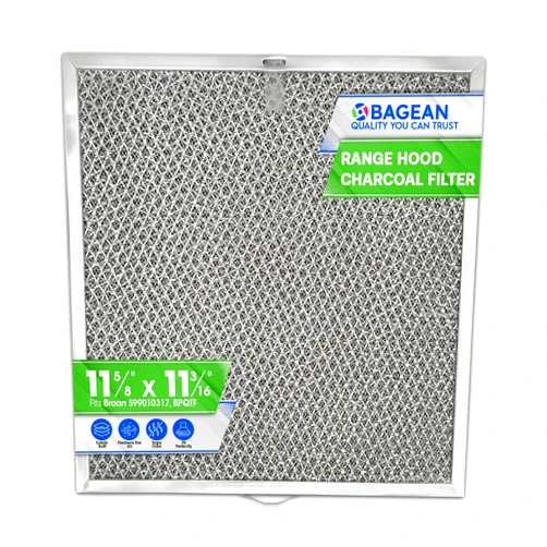 Bagean Range Hood Filter Replacement 11.6” x 11.2” BPQTF S99010317 Broan Charcoal Grease Filter Combo - Ductless Stove Vent Filter - Metal Mesh Blocks Grease and the Carbon Filters Kitchen Oven Air