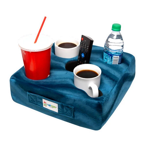 Cup Cozy Pillow Cup Cozy Deluxe Pillow (Teal) *As Seen on TV* -The World's Best Cup Holder! Keep Your Drinks Close and Prevent Spills. Use it Anywhere-Couch, Floor, Bed, Man cave, car, RV, Park, Beach and More!