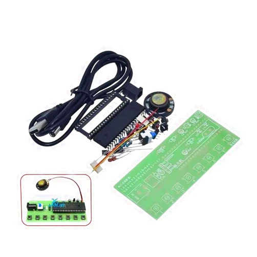 SAVITECH New 2024 Scm Fun Keyboard Kit Assembly Music Box Stc89C52 Scm Design Students Training Welding Accessories