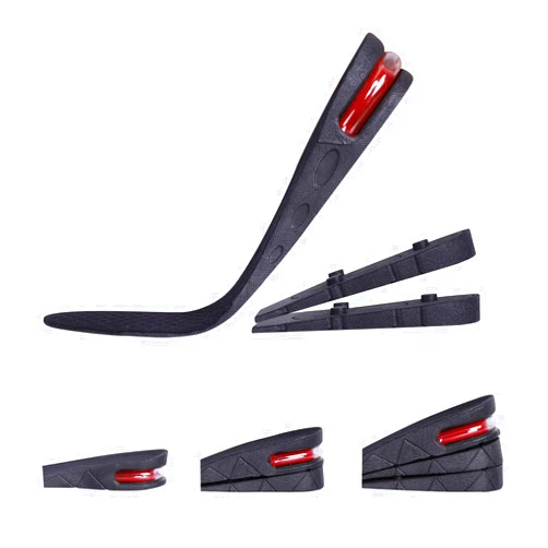 Lansian Height Increase Insoles for Men Women, 3 Layer 2.75'' Air Cushion Shoe Lift Shoe Pad Kit Air Cushion Heel Inserts (2.75