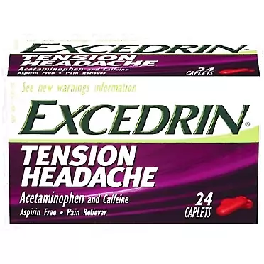 Excedrin Tension Headache Caplets 24 ea (Pack of 4)