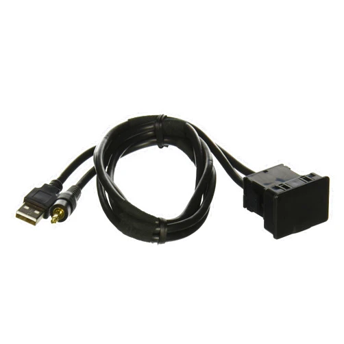 Metra AX-USB-35EXT 3.5mm iPod to USB Extension Cable - 27-Inch - Black