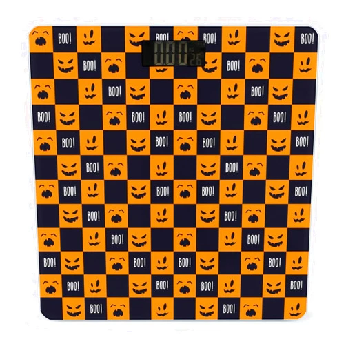 Novastar Funny Halloween Digital Scales for Body Weight - Bright LCD Display Digital Weight Scales Bathroom with Automatic Power On/Off - Sturdy Tempered Glass Surface