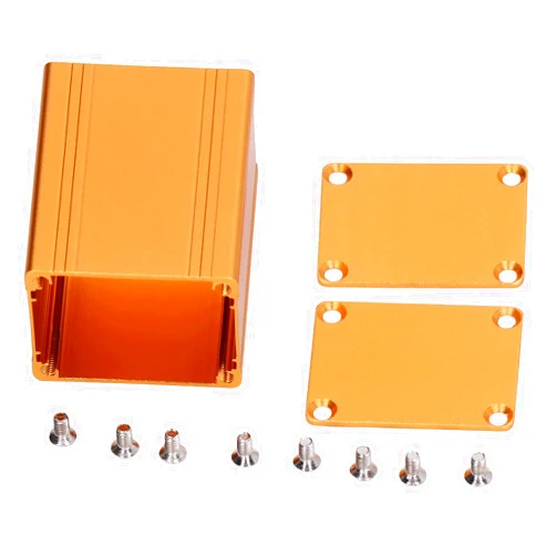 Hyuduo Aluminum Alloy Project Box with Good Sealing Screw Mounting Aluminum Material for Power Amplifier Shells Circuit Board Shells DIY