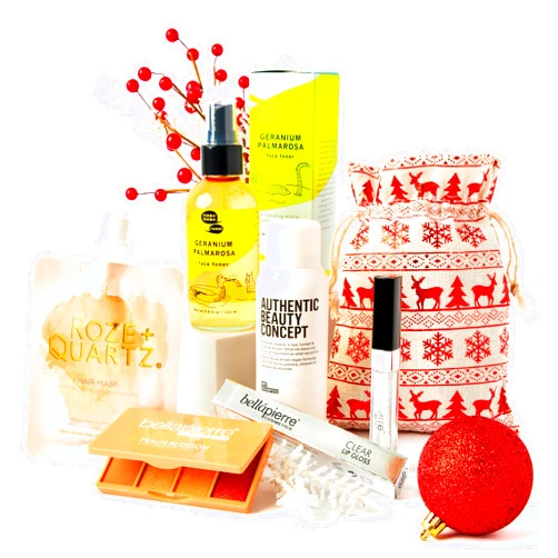 Vegancuts Glitz And Glam Make up Gift Sets - Vegan Christmas Gift Beauty Sets for Women - Dazzling Makeup Collection Set - All in One Beauty Gift Set, Glamour Makeup and Hair Care Kit - Great Gift for Women