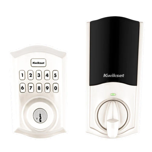 Kwikset HomeConnect 620 Z-Wave Long Range Enabled Keypad Smart Lock Convenient Keyless Entry, Customizable User Codes, Ring Alarm Compatible, Hub Required, Sold Separately Satin Nickel Traditional