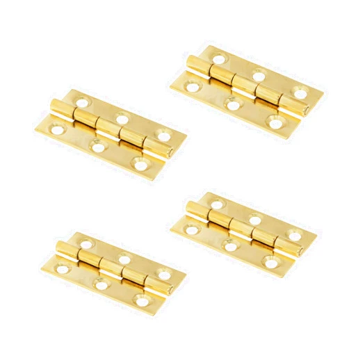 LC LICTOP 2Inch Pure Brass Hinges Butt Hinges for Furniture Cabinet Drawer Door 4pcs