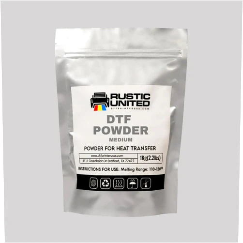Cubier DTF Powder, Adhesive Digital Transfer Sublimation Hot Melt PreTreat Direct Print L1800 for All DTF/DTG Printers and All Fabric (Grey)
