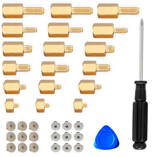 NEWPINDOM M.2 SSD Screw M.2 SSD Standoff and Screw NVMe M.2 SSD Screw Kit for Asus Gigabyte ASRock MSI & PlayStation 5 Motherboards,Mounting Screws for PCle NVMe M.2 SSD