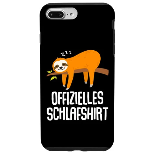 Geburtstag Geschenkidee Morgenmuffel Langschläfer iPhone 7 Plus/8 Plus Official Sleep Shirt Sloth Nightdress Pyjama Gift Case