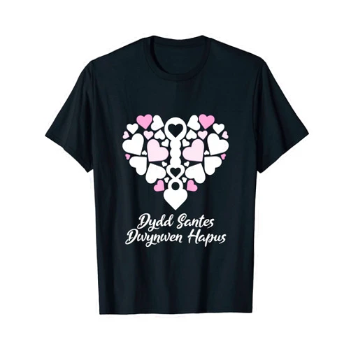 Dydd Santes Dwynwen Hapus Merch Dydd Santes Dwynwen Hapus Happy St Dwynwen Day Welsh Love T-Shirt