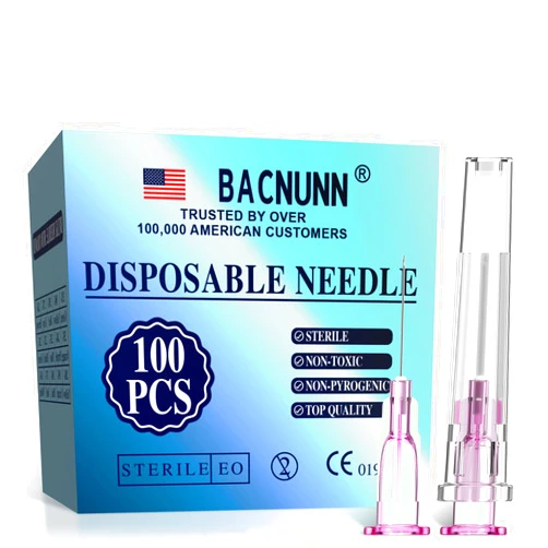 BACNUNN 29Ga 1/2 Inch 100PCS: for Lab & Measurement & Transfer of Liquids