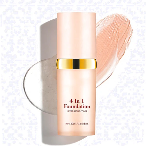 Gtalmp 4-in-1 Color Changing Foundation - Auto-Adjusting Liquid Foundation with SPF 30, Buildable Medium Coverage & Concealer, Natural Matte Finish for a Healthy-Looking, Smooth Complexion (Light)