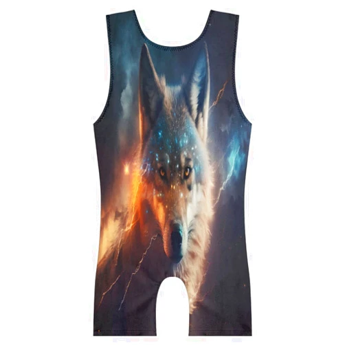 FengQuGou Gymnastics Leotards for Girls Galaxy Space Dance Biketards Tumbling Unitards