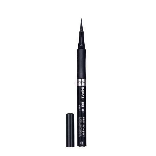 L’Oréal Paris Cosmetics Infallible Grip Precision Felt Eyeliner, Smudge Resistant, Long Lasting Waterproof Eyeliner, Black, Black, 0.03 fl oz